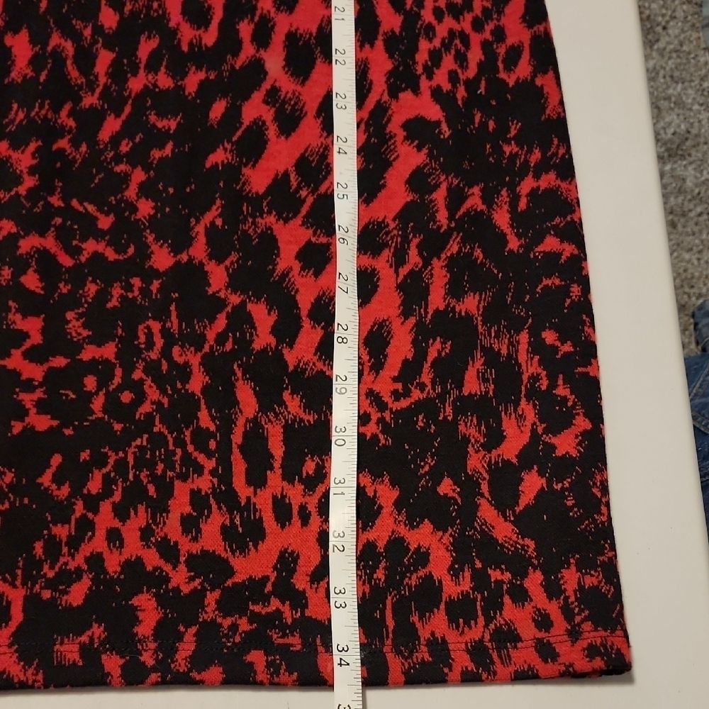 Michael Kors NWT Vibrant Red and Black Long Sleeve SEXY Dress - Picture 6 of 6